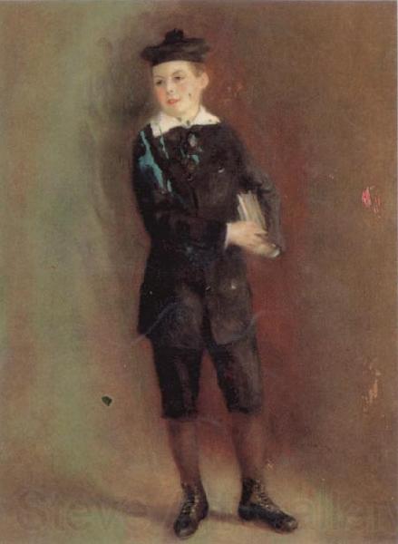 Pierre Renoir The Schoolboy(Andre Berard) Norge oil painting art